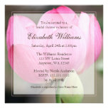 Pink Lotus Flower Bridal Shower Invitations