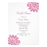 Pink Lotus Flower Bridal Shower (white) Custom Invites