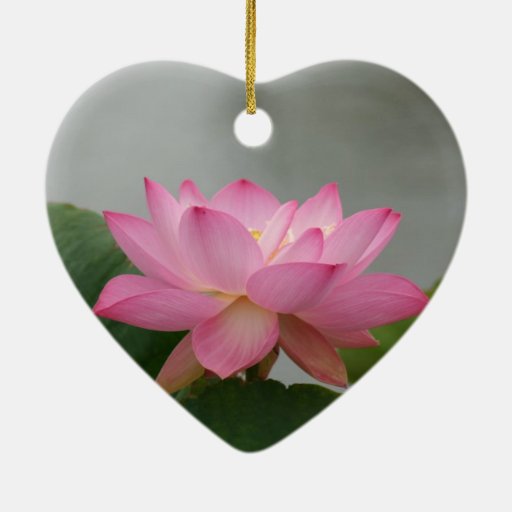 pink lotus flower double sided heart ceramic christmas pink lotus flower double sided heart ceramic christmas