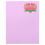 Pink Lotus Flower Letterhead Template