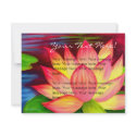 Pink Lotus Flower Painting Invitation by JUDERM Pink Lotus Flower Painting Invitation