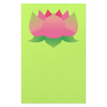Pink Lotus Flower Stationery Paper