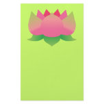 Pink Lotus Flower Stationery Paper