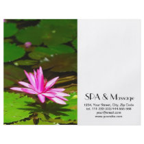Pink lotus personalized flyer