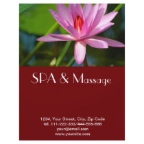 Pink lotus full color flyer