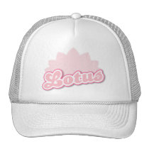 Pink Lotus Mesh Hats