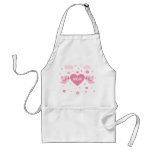 Pink Love Birds Heart Baby Apron