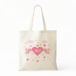 Pink Love Birds Heart Baby Bag