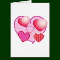 Pink Love Expression - Hearts cards by doonagiri Pink Love Expression - Hearts cards