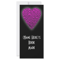 Pink Love Heart! Bookmark. Playing Card Pattern! rack cards by PsyborgAli Pink Love Heart! Bookmark. Playing Card Pattern! rack cards