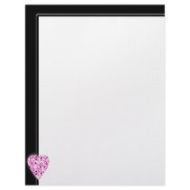 Pink Love Heart! Playing Card Pattern! letterhead by PsyborgAli Pink Love Heart! Playing Card Pattern! letterhead