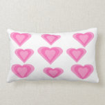 Pink Love Hearts Theme Pillow Cushion
