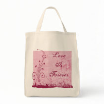 Pink Love Is Forever Grunge Design bags