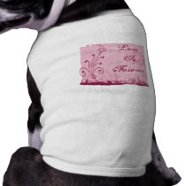 Pink Love Is Forever Grunge Design pet clothing