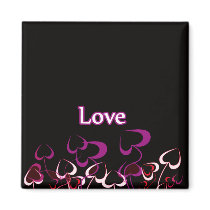 pink love magnets