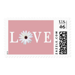 Pink Love stamps stamp
