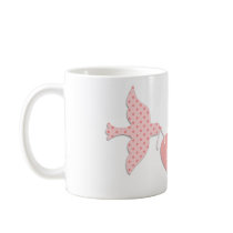 Pink Lovebirds Coffee Mug