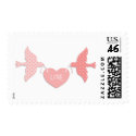 Pink Lovebirds postage by trennea Pink Lovebirds postage