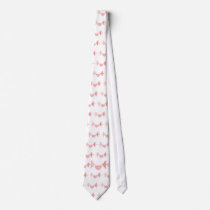 Pink Lovebirds Custom Tie