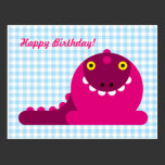 Pink Mad Dragon Birthday postcards