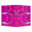 Pink Magma Fractal Art Binder