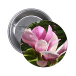 Pink Magnolia Flower Button
