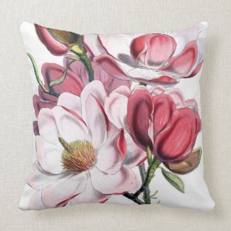Pink Magnolia Pillows