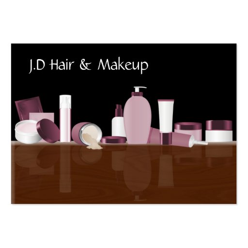 pink Makeup artist Business Cards
