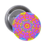 Pink Mandala Fashion Button Pin