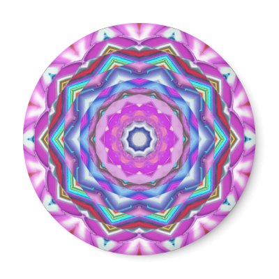 Pink Mandala Magnet by dndartstudio