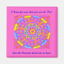 Pink Mandala Magnet add text