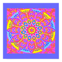 Pink  Mandala  Poster posters
