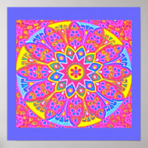 Pink  Mandala  Poster