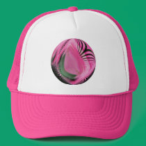 Pink Mantis Abstract sphere ~ hat