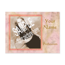 Pink Marble Comp/Post Card postcards
