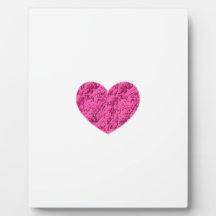 Pink Marble Heart Plaque
