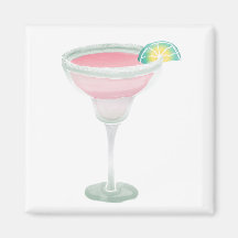 Pink Margarita Magnets
