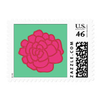 pink marigold postage