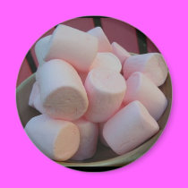 Pink Marshmallow Magnet