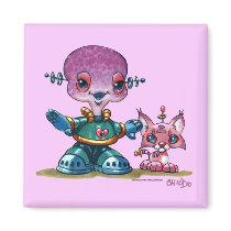 Pink Marteenie Magnet magnets