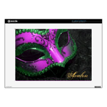 Pink Masquerade Scroll 15" Laptop Skin