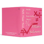 Pink Math Binder