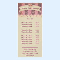 Pink, Mauve Cupcake Rack Card rack cards