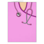 Pink Medical Scrubs Card