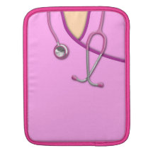 Pink Medical Scrubs Sleeves For iPads
