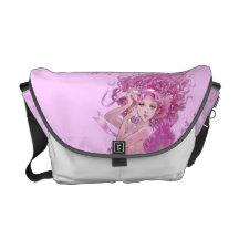 Pink Mermaid Messenger Bag