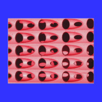 pink metal postcards