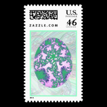 Pink Mint & Purple Painted Egg stamps