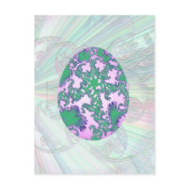 Pink Mint & Purple Painted Egg postcards