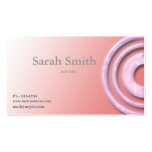 Pink Mod Circle  business card